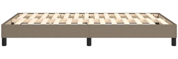 vidaXL Polsterbett, Stoff, 25,0 cm, Taupe, 120x200 cm, mit Lattenrost, Schwarz Bild 6