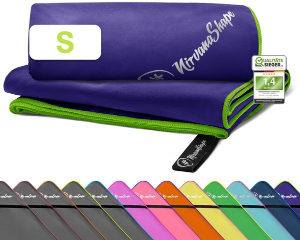 NirvanaShape Reisehandtuch Mikrofaser Handtücher Set, Badehandtuch, Reisehandtuch, Strandtuch, Ecktasche mit Reißverschluss, saugfähig, leicht, schnelltrocknend