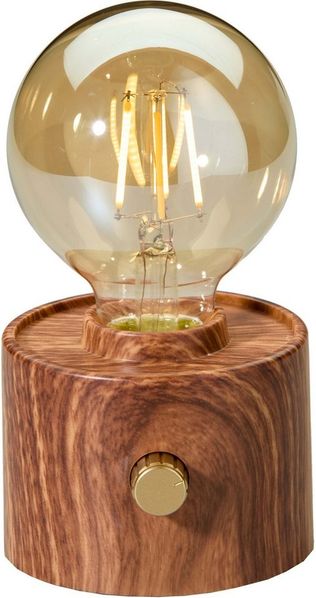 Northpoint LED Nachttischlampe Vintage Akku LED Tischlampe mit USB-C dimmbar