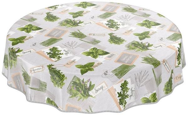 ANRO Tischdecke Wachstuchtischdecke abwaschbar auch für Garten (Einzelstück 1-tlg), Geprägt 140x100 cm wasserabweisend mit Saum