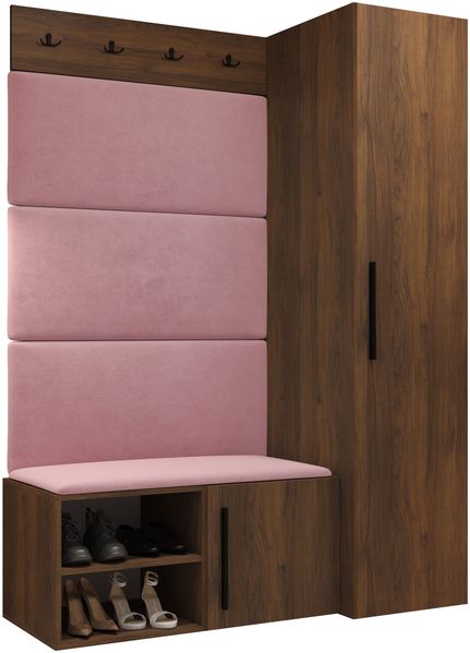 Garderoben-Set Mapreni II (Farbe: Nuss Warmia, Manila 09)