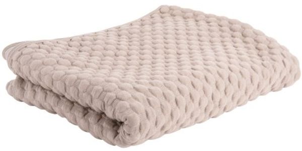 Present Time Decke Überwurf Bubbles Quilted Cotton Sand Brown (130x170 cm) PT4029SB