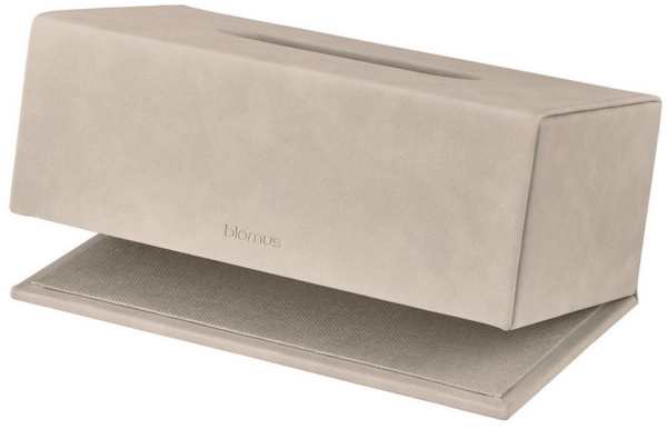 blomus Kosmetikbox Kosmetiktuchbox -SAHLA- Taschentücherbox, Tissuebox, Bad Design-Box, PU-Leder, Wildoptik, Einfach zu öffnen, Farbauswahl Bild 2