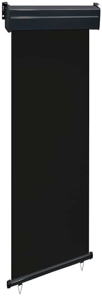 vidaXL Balkon-Seitenmarkise 65x250 cm Schwarz 48400