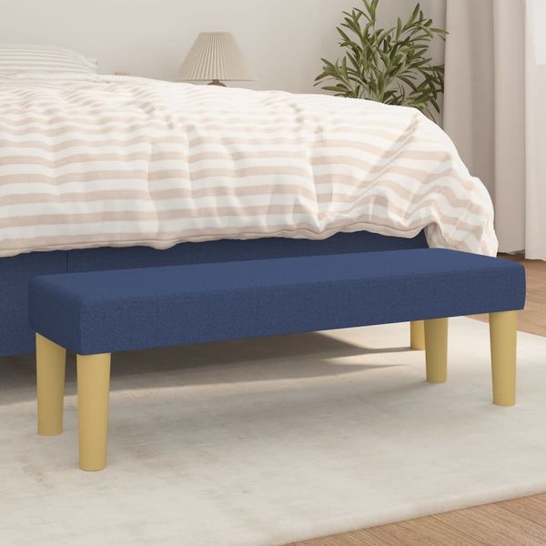 vidaXL Sitzbank Blau 100x30x30 cm Stoff 346658