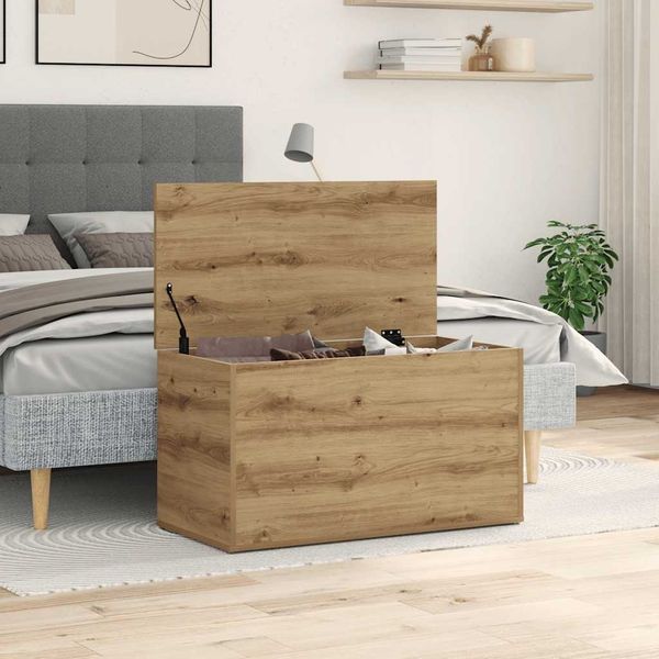 vidaXL Aufbewahrungstruhe Artisan-Eiche 84x42x46 cm Holzwerkstoff 856569