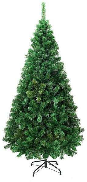 KOMFOTTEU Künstlicher Weihnachtsbaum Tannenbaum Kunstbaum, mit Metallständer & PVC Nadeln, 150/180/210/240cm