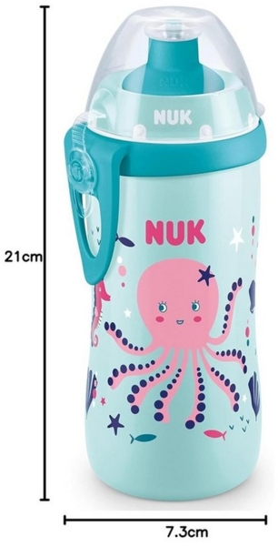 NUK Trinkflasche NUK Junior Cup Color Change – Für Mädchen, Farbwechsel Effekt
