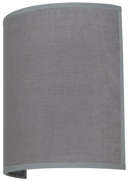 Licht-Erlebnisse Wandleuchte ALICE, ohne Leuchtmittel, Grau E27 B: 21 cm indirektes Licht Up Down Stoff Schirm Halbrund