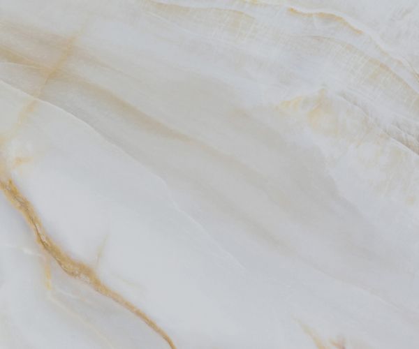 Esstisch Edge 300x100 cm Keramik Onyx Pearl Estelar rund Metall Effektfinish Titan Bild 3