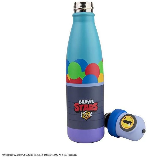 Cinereplicas Trinkflasche Brawl Stars Rico Trinkflasche - Isolierte Edelstahlflasche (500 ml)