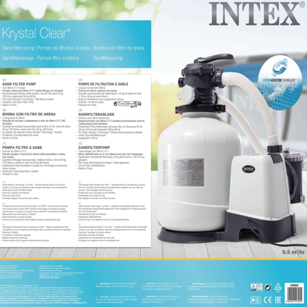 Intex Swimming Pool Sandfilteranlage "Krystal Clear SF60220-2",für Pools bis 42.000 l Wassermenge Bild 8