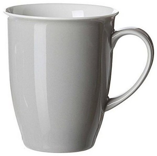 Ritzenhoff & Breker Doppio Kaffeebecher, Kaffee Becher, Tasse, Geschirr, Porzellan, Grau, 320 ml, 576801 Bild 2