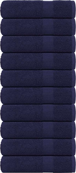 Handtücher 10 Stk. Marineblau 50x100 cm 360 g/m² 100% Baumwolle 136784