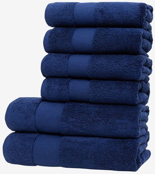 Wolkenfeld Handtuch Set Premium Low-Twist Baumwolle 550 g/m² – 6-teiliges Bade-Set, Frottier (6-St), 2 Duschtücher 70×140 cm & 4 Handtücher 50×100 cm