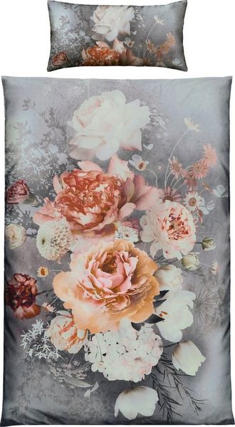 REDBEST Bettwäsche Bettwäsche, Microfaser, 2 teilig, Microfaser-Satin Blumen