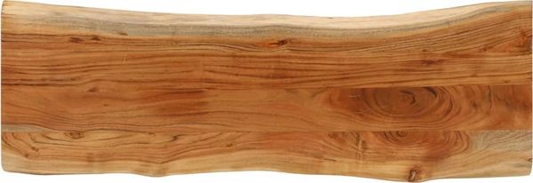 vidaXL Tischplatte 120x40x3,8cm Rechteckig Massivholz Akazie Baumkante 370638