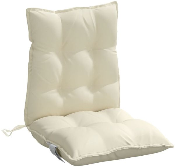 vidaXL Niedriglehner-Auflagen 4 Stk. Creme Oxford-Gewebe 377678 Bild 5