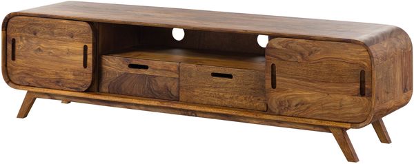 TV-Board Sheesham 173x40x48 hellbraun lackiert MAILAND #126