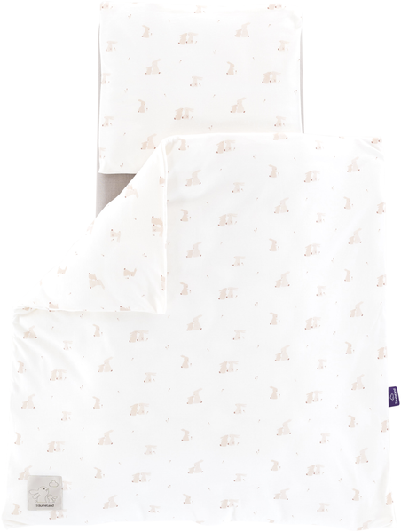 Bettwäsche Jersey Hophop Bunny beige 80/80 + 35/40 cm Bild 2