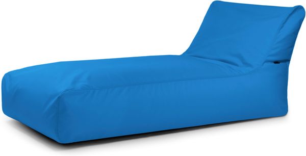 Sitzsack ‘Sunbed 90‘, Bezugstoff - Colorin, 100% Olefin, Azure, 80x180x100 cm cm.