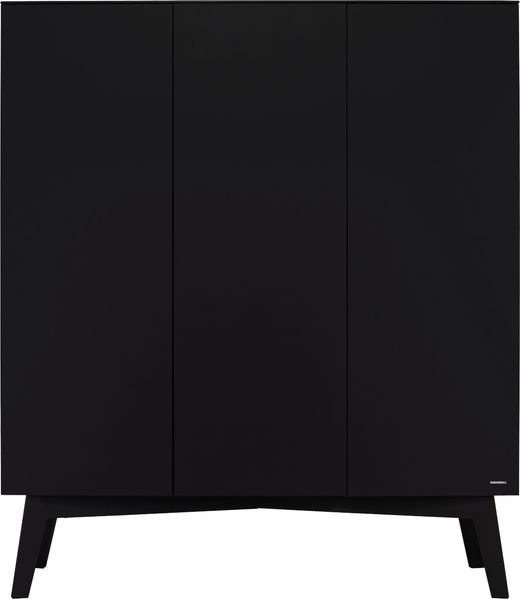 Kidsmill Sixties Kleiderschrank 3-türig Schwarz Ma - Material: MDF / Spanplatte - Babypark. de