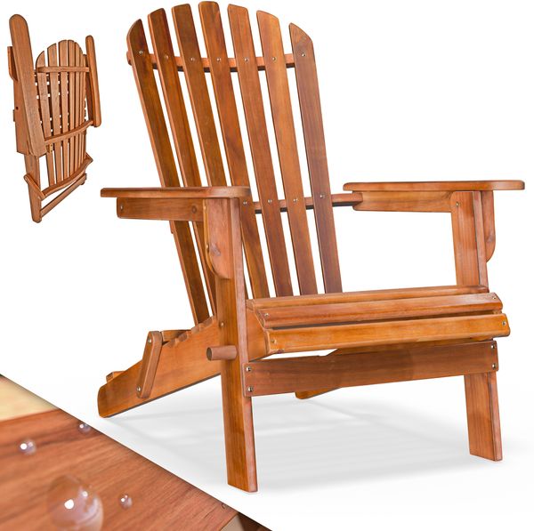 Casaria Sonnenstuhl Adirondack Akazienholz