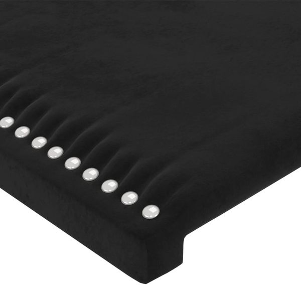 Bettgestell mit Kopfteil Samt Schwarz 180x200 cm Bild 10