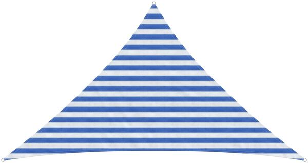 vidaXL Sonnensegel Blau und Weiß 2,5 x 2,5 x 3,5 m HDPE 42032903
