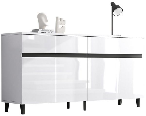 ANYSUN Sideboard Hochglanz (Set, 1er set), Breite 160 cm