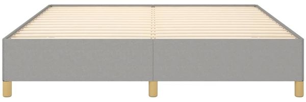 Boxspringbett Hellgrau 180x200 cm Stoff [3120977] Bild 5
