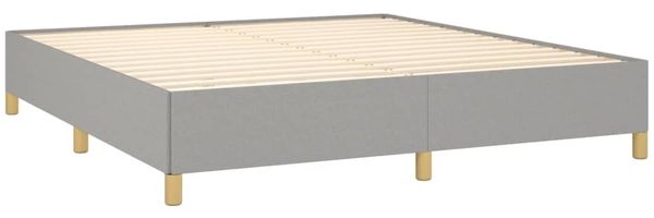 Boxspringbett Hellgrau 180x200 cm Stoff [3120977] Bild 4