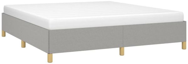 Boxspringbett Hellgrau 180x200 cm Stoff [3120977] Bild 3