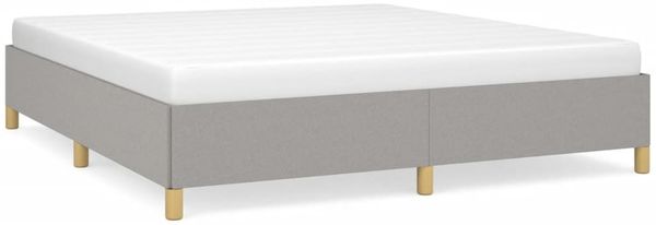 Boxspringbett Hellgrau 180x200 cm Stoff [3120977] Bild 2