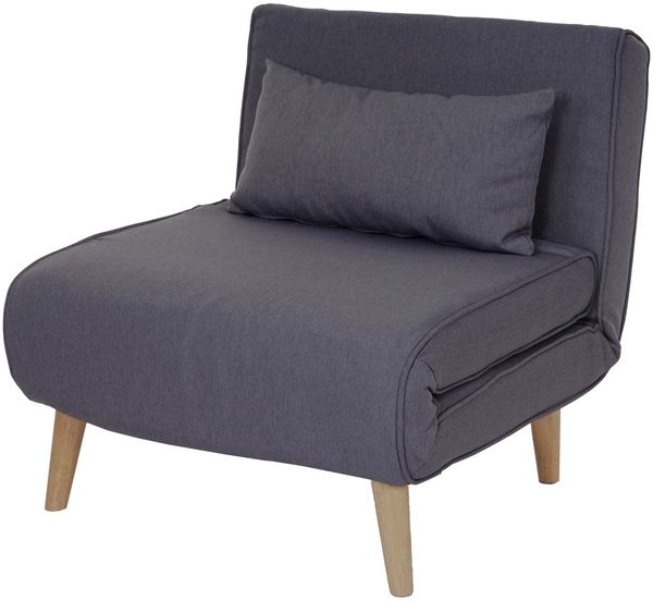 Mendler Schlafsessel dunkelgrau