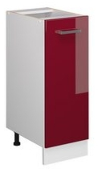 Apothekerschrank R-Line Rot Hochglanz 30 cm ohne Arbeitsplatte Vicco Bild 6