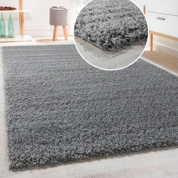 Paco Home Hochflor-Teppich Sky 250, rechteckig, Höhe: 34 mm, gewebt, Uni-Farben, intensive Farbbrillanz, auch als Läufer erhältlich