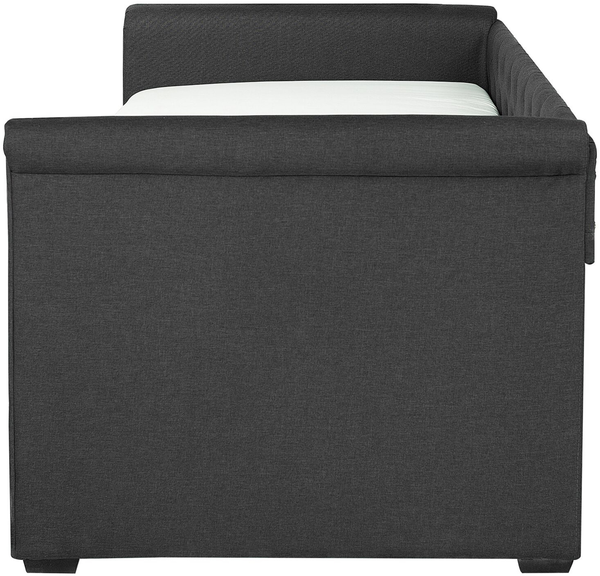 Tagesbett LIBOURNE 80 x 200 cm Stoff Dunkelgrau Bild 6