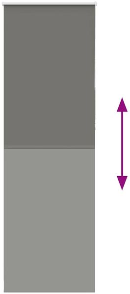 vidaXL Verdunkelungsrollo Grau 80x210 cm Stoffbreite 75,7 cm Polyester 4011176 Bild 5