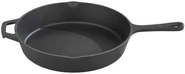 GSW Bratpfanne Black Iron BBQ, Gusseisen (1-tlg), Pfanne zur Anwendung auf dem Grill, Feuer oder im Backofen