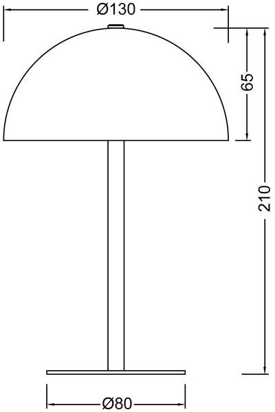Akku Tischleuchte MUNOZ Schwarz dimmbar & per USB aufladbar, Höhe 21cm Bild 9