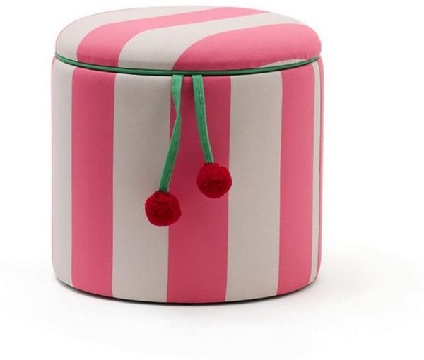 Kids Concept Sitzwürfel Kids Concept - Sitzhocker mit Stauraum rosa - 30,5 x 40 x 40 cm (1 St)