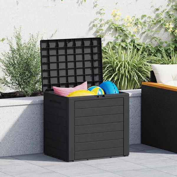vidaXL Gartentruhe Anthrazit 58,5x46x55 cm Polypropylen 152195