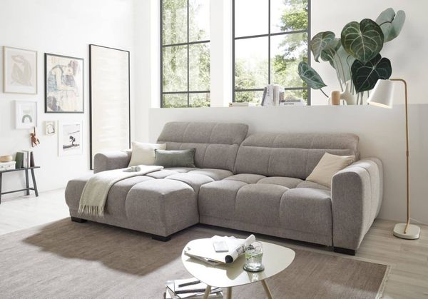 ED Exciting Design Ecksofa Hunter mit elektrischer Sitztiefenverstellung