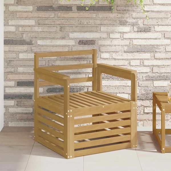 vidaXL 2 Stück Outdoor-Sofagarnitur Massivholz Akazie Weiß 3439081