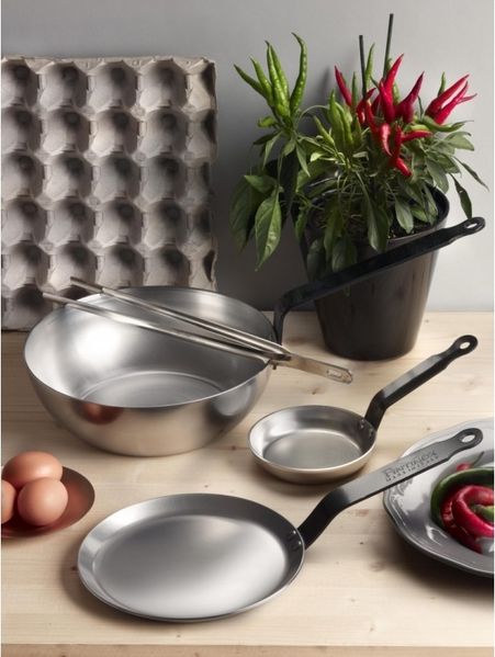 Wokpfanne Kohlenstoffstahl 24 Excalibur Pintinox