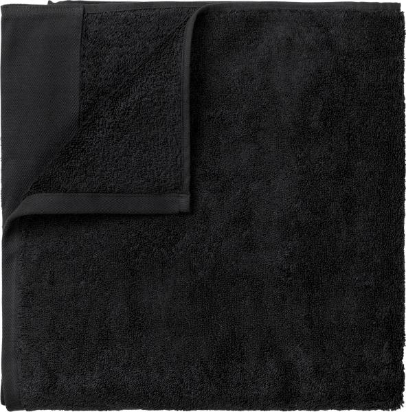 Blomus Badetuch Riva, Handtuch, Duschtuch, Baumwolle, Black, 70 x 140 cm, 66299