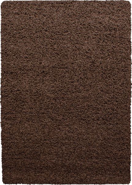 Hochflor Teppich Lux rechteckig - 140x200 cm - Braun