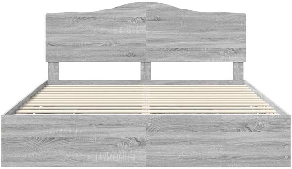 vidaXL Bettrahmen Graues Sonoma 180 x 200 cm Ingenieurs Holz 3413392 Bild 8