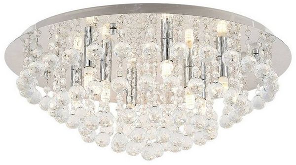 Lindby Deckenleuchten Antonino, Chrom IP20, 8 x 40 W LED